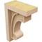 Ekena Millwork 3"W x 6"D x 9"H Classic Alma Rough Cedar Woodgrain TimberThane Corbel, Primed Tan CORUR03X06X09ALMRCPR - alternate 2
